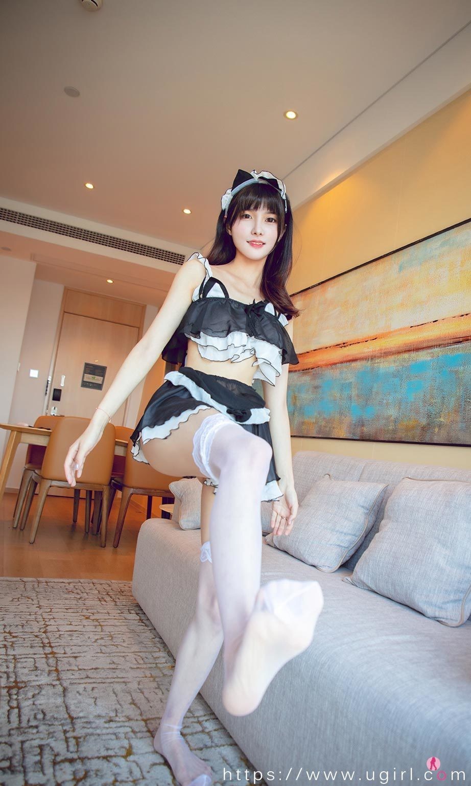 Jpxgyw.com_[Ugirls爱尤物]No.2182_模特猫猫私房猫仆日记主题性感迷你裙露丁字裤秀翘臀诱惑写真35P