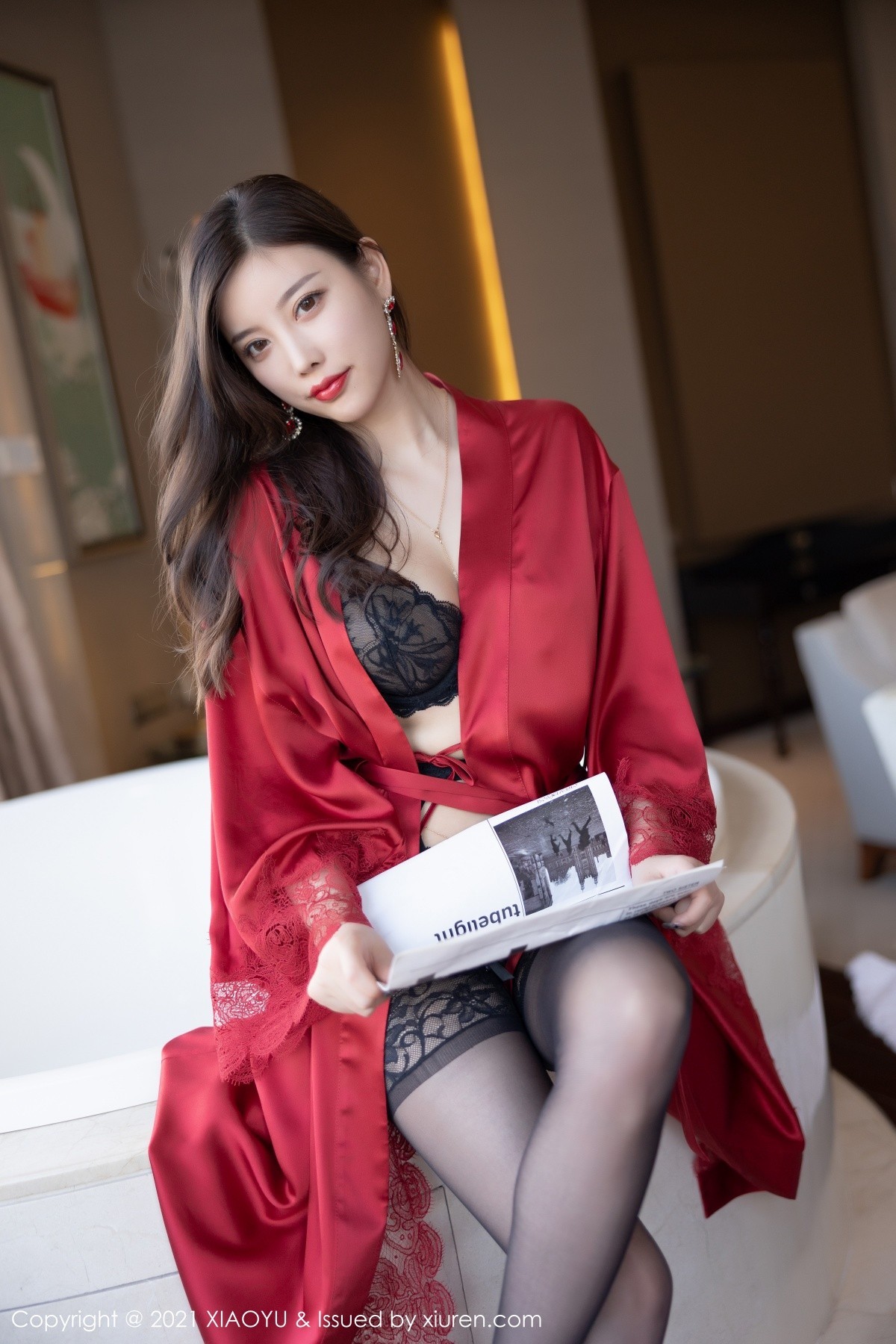 Jpxgyw.com_[XiaoYu画语界]Vol.621_女神杨晨晨sugar广西旅拍脱猩红吊裙露黑色情趣内衣诱惑写真91P