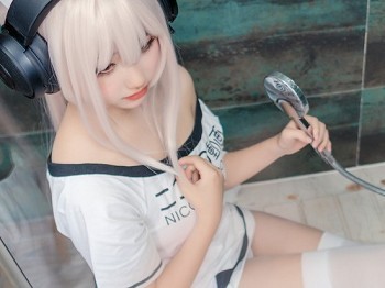 Vol.447_美少女凌波酱私人浴缸里性感白T配白丝袜秀美腿骚扰写真39P