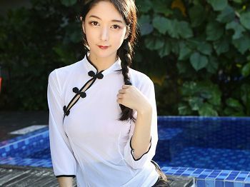 Vol.065_嫩模Angela喜欢猫私人古典透视中式+运动服完美骚扰写真41P