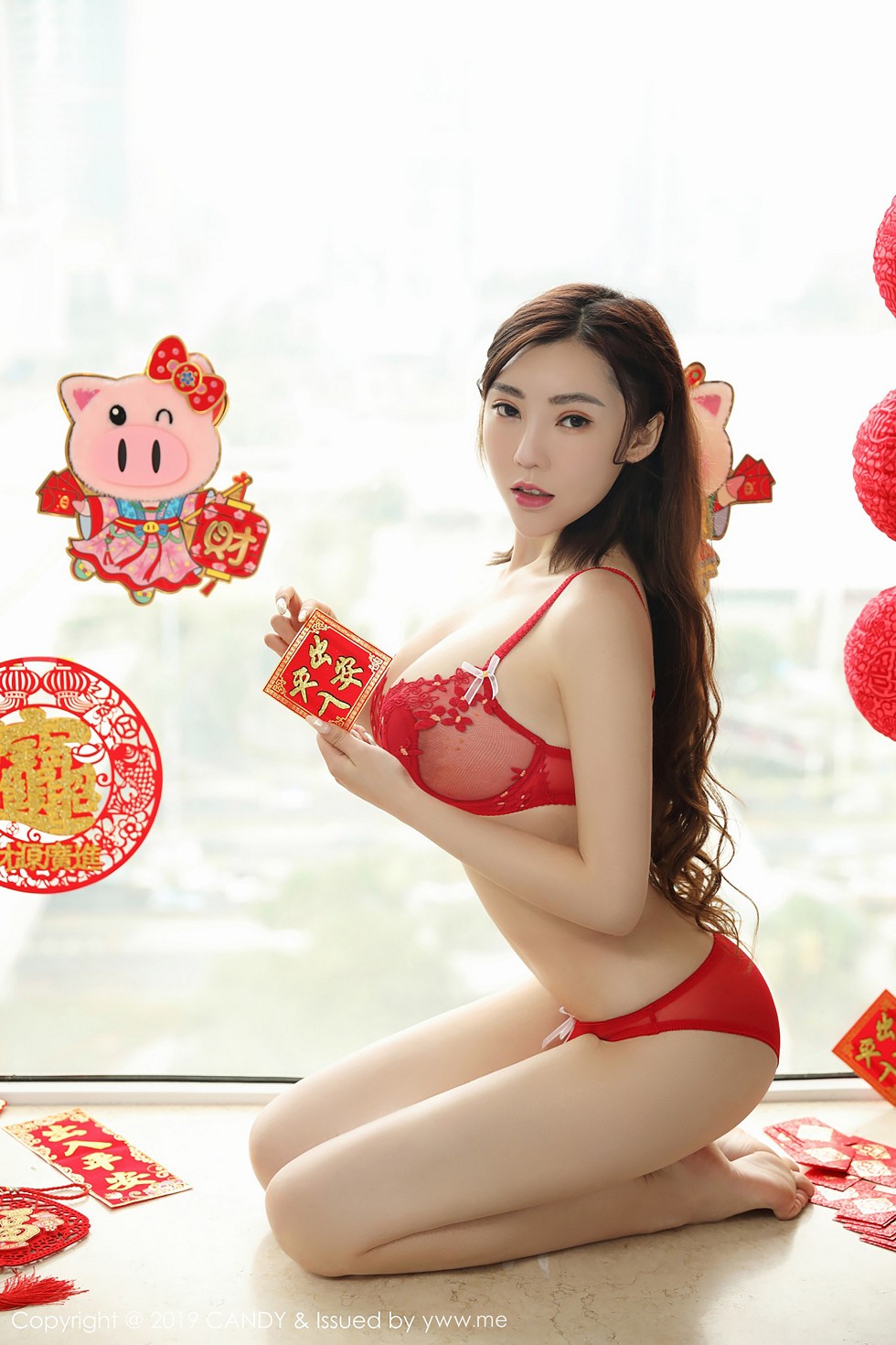 Jpxgyw.com_[Candy网红馆]Vol.070_嫩模萌汉药baby新春祝福性感红色内衣秀完美身材诱惑写真42P