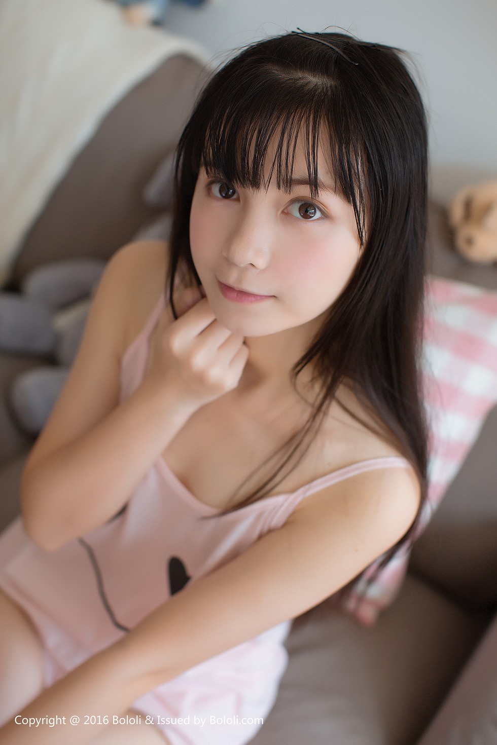 Jpxgyw.com_[Tukmo兔几盟]Vol.110_美少女鱼丸居家私房粉色卡通睡衣小女友视角迷人写真30P