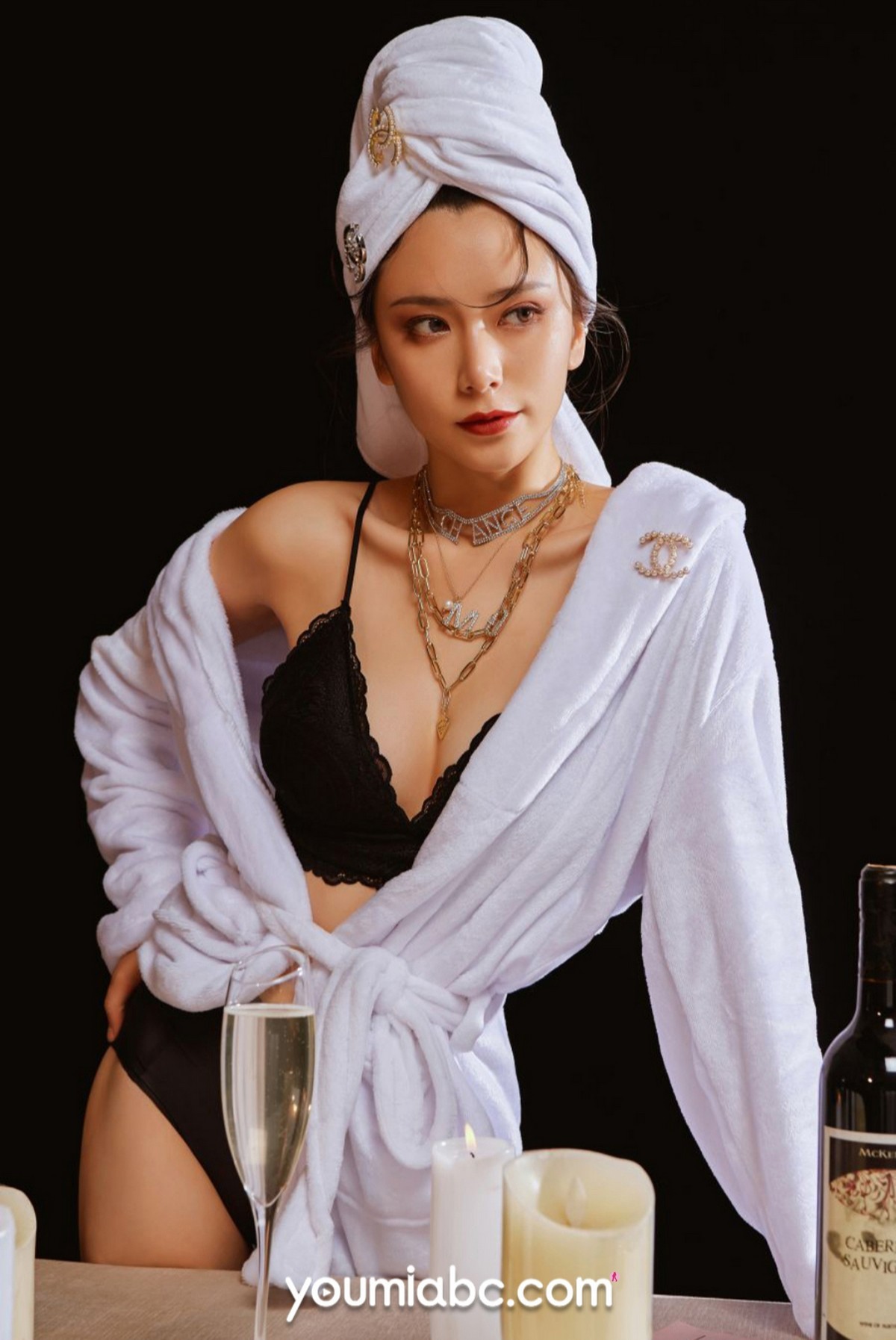 Jpxgyw.com_[YouMi尤蜜]Vol.750_模特林夕情趣调教主题脱性感浴袍露黑色蕾丝内衣诱惑写真32P