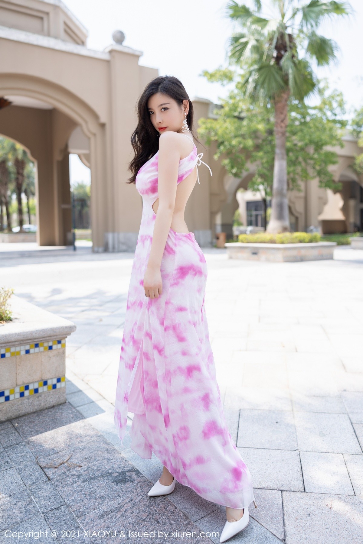 Jpxgyw.com_[XiaoYu画语界]Vol.668_女神杨晨晨sugar广西心愿旅拍性感橙色长裙秀完美身材诱惑写真106P