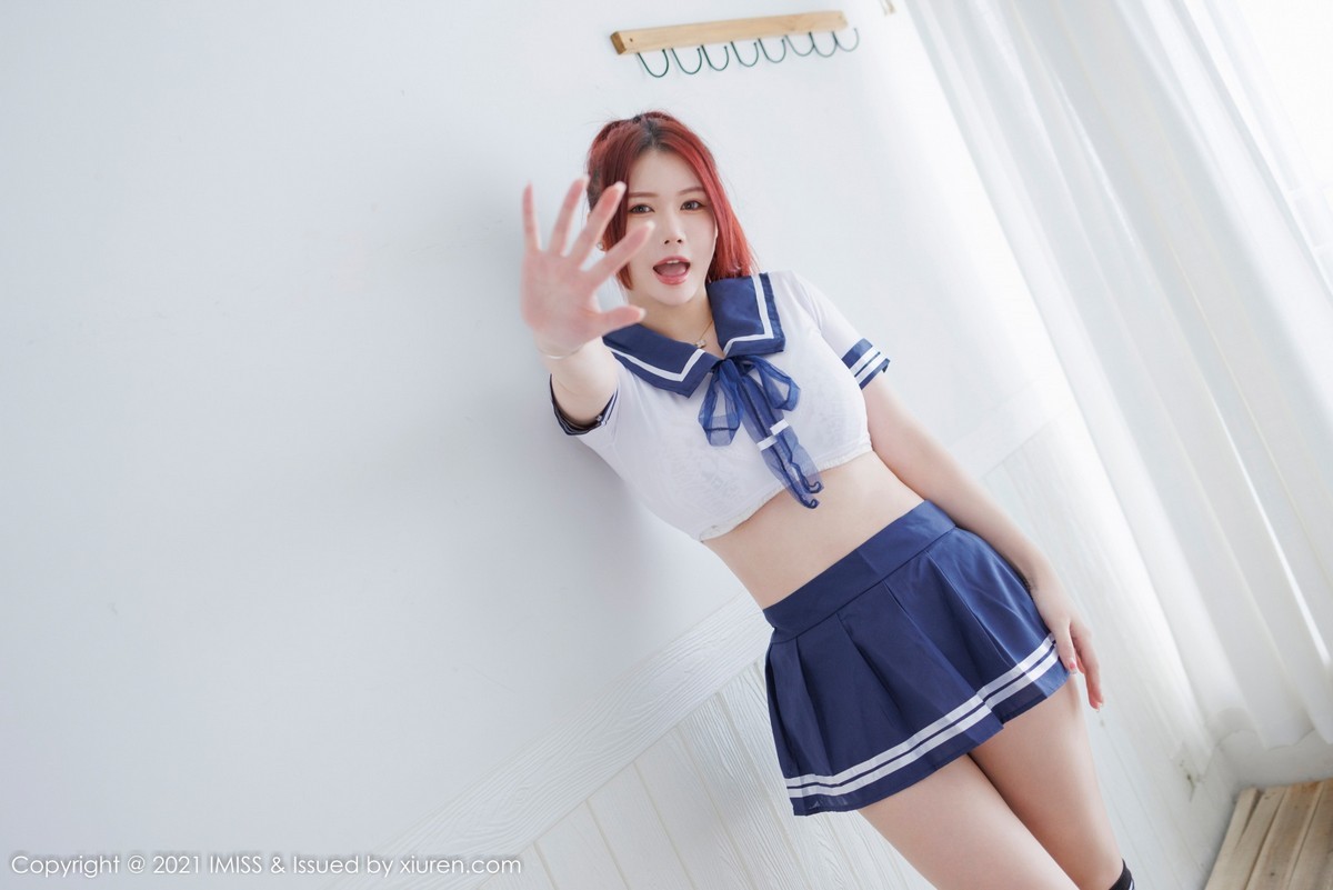 Jpxgyw.com_[IMISS爱蜜社]Vol.644_模特Evon陈赞之私房脱性感超短裙制服秀完美身材极致诱惑写真36P