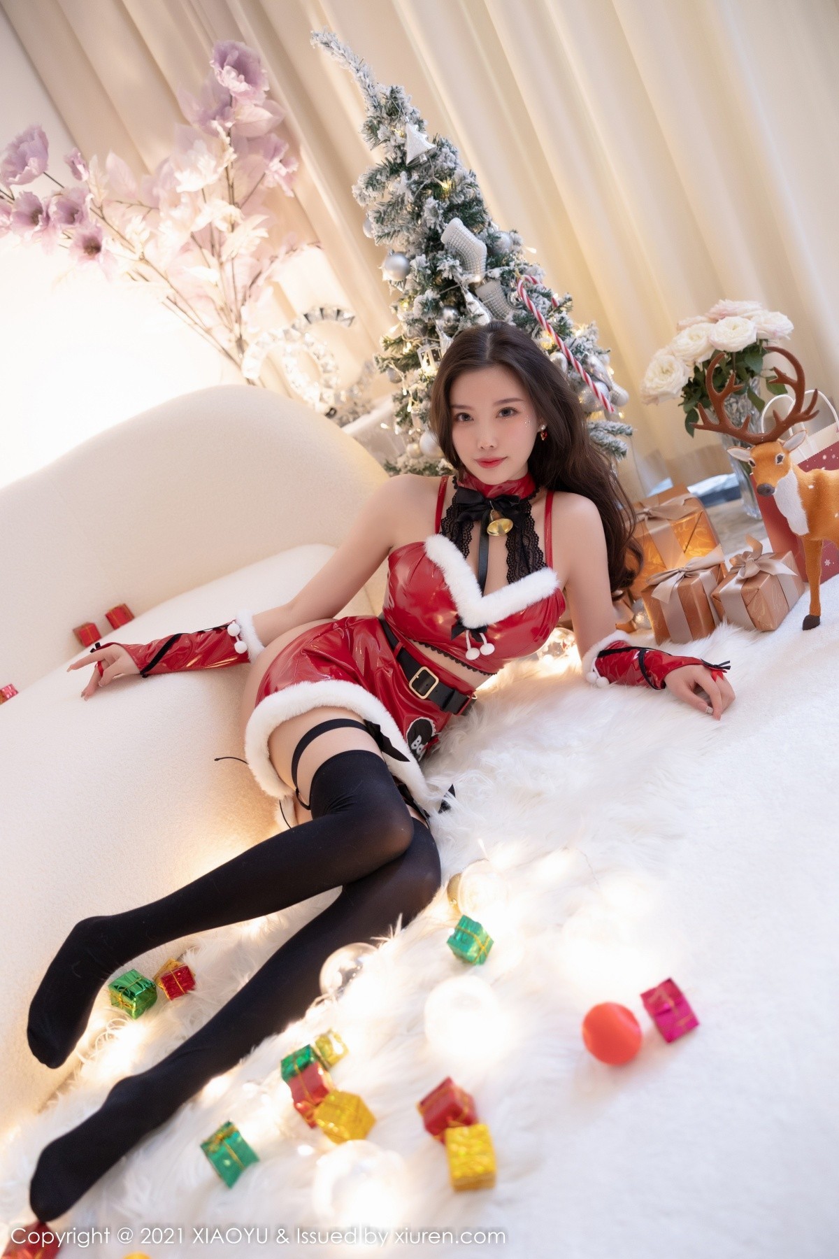 Jpxgyw.com_[XiaoYu画语界]Vol.683_女神杨晨晨Yome圣诞礼物主题性感兔女郎秀完美身材诱惑写真100P