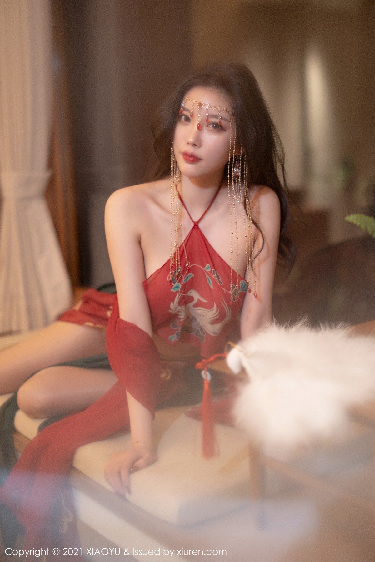Jpxgyw.com_[XiaoYu画语界]Vol.688_女神杨晨晨sugar丽江心愿旅拍私房红色古装肚兜撩人诱惑写真83P