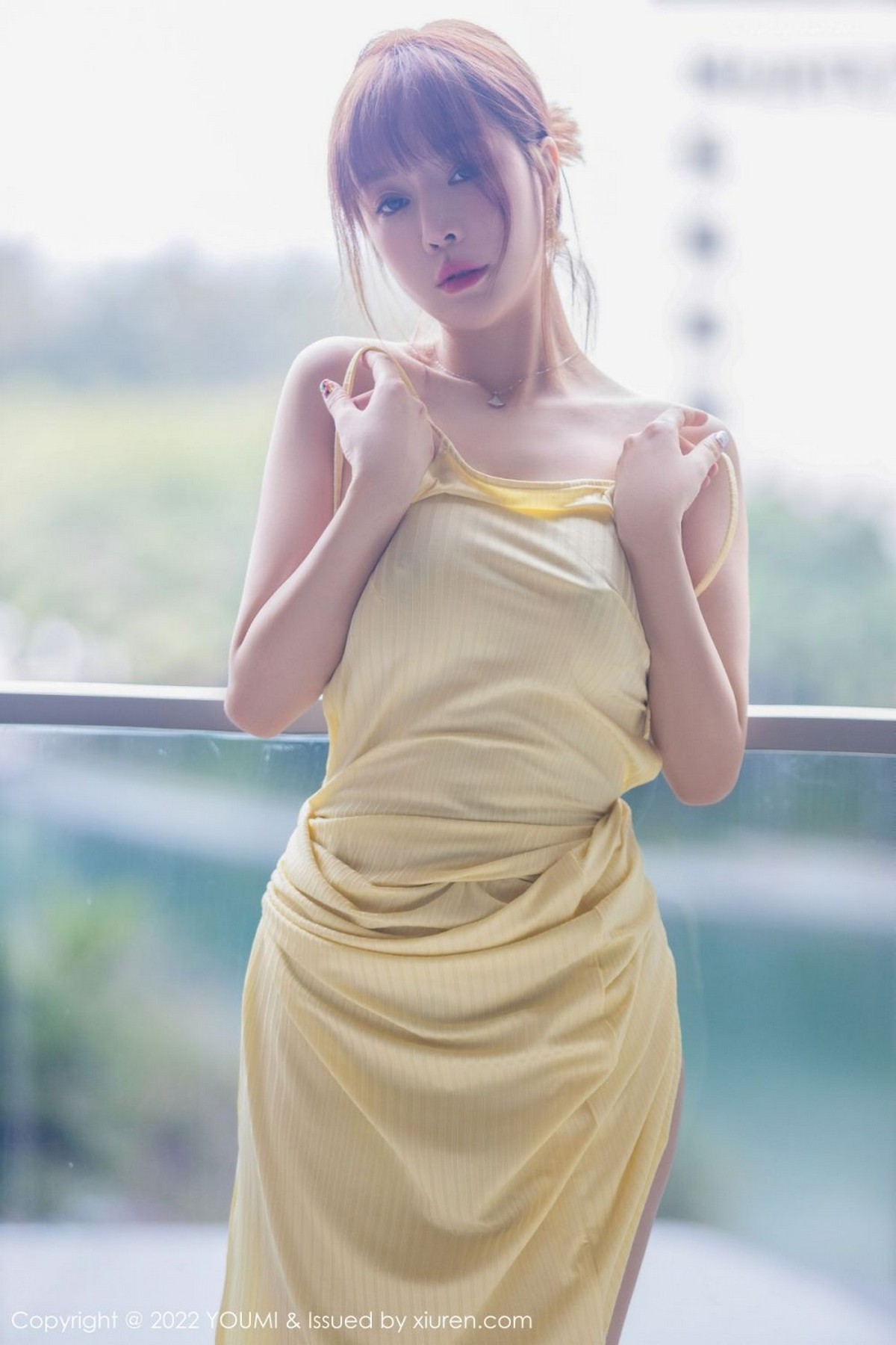 Jpxgyw.com_[YouMi尤蜜荟]Vol.738_女神王雨纯三亚旅拍酒店室内黄色长裙露无内肉丝撩人诱惑写真82P