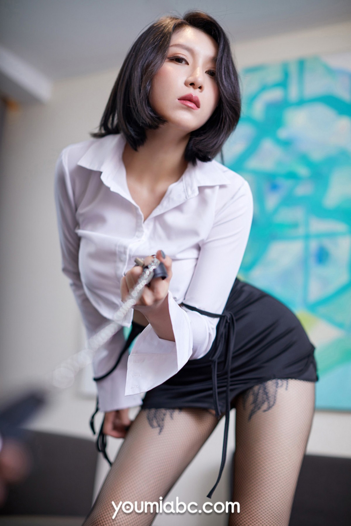 Jpxgyw.com_[YouMi尤蜜]Vol.768_模特安妮斯朵拉性感白衬衣配黑丝网袜半脱露豪乳撩人诱惑写真41P