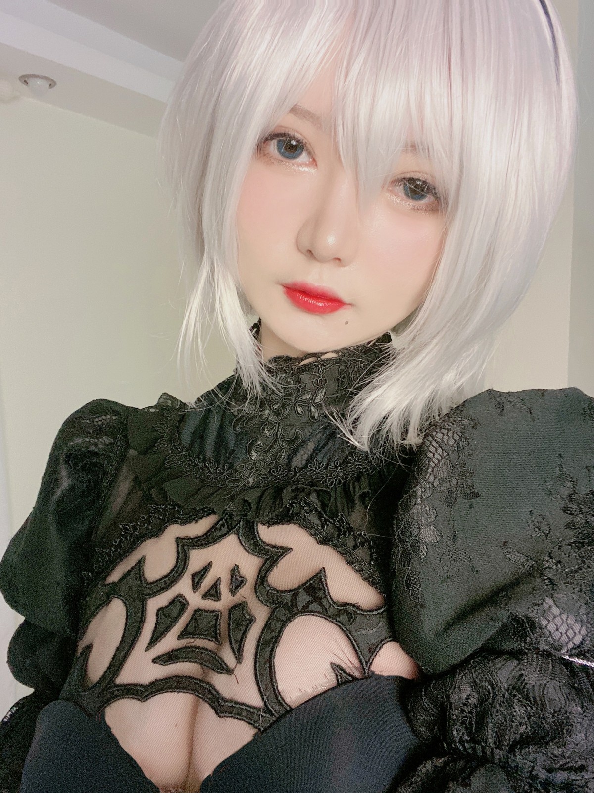 xgyw.top_网络美女51酱2B黑婚纱主题性感婚纱配黑色情趣内衣蕾丝袜秀翘臀美腿诱惑写真53P