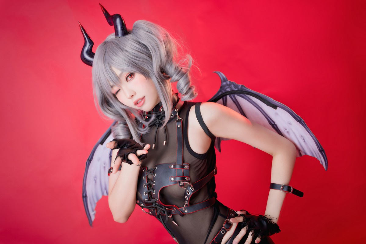 xgyw.top_台湾妹子Ely原创恶魔Original Devil主题私房性感黑色薄纱服饰配蕾丝袜诱惑写真27P