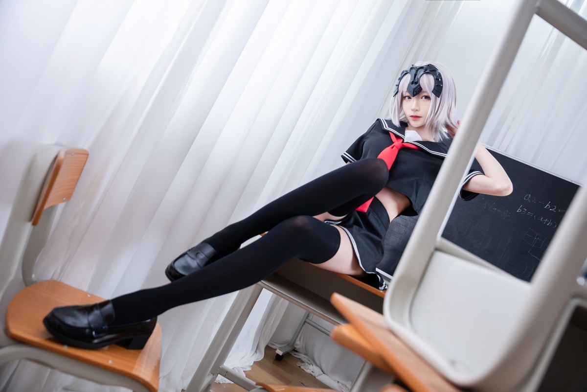 xgyw.top_Coser小姐姐青青子日常合集(二)主题私房白色毛衣 性感JK制服6套服饰诱惑写真105P