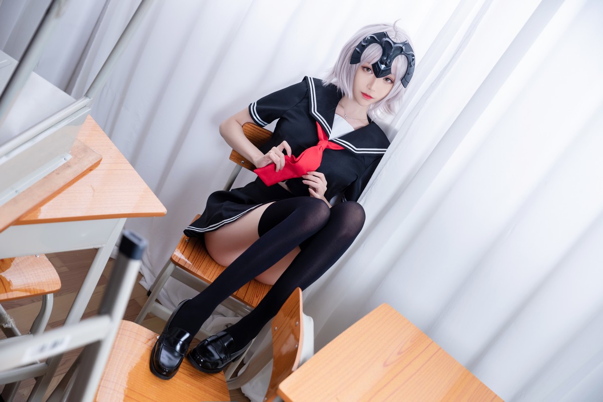 xgyw.top_Coser小姐姐青青子日常合集(二)主题私房白色毛衣 性感JK制服6套服饰诱惑写真105P