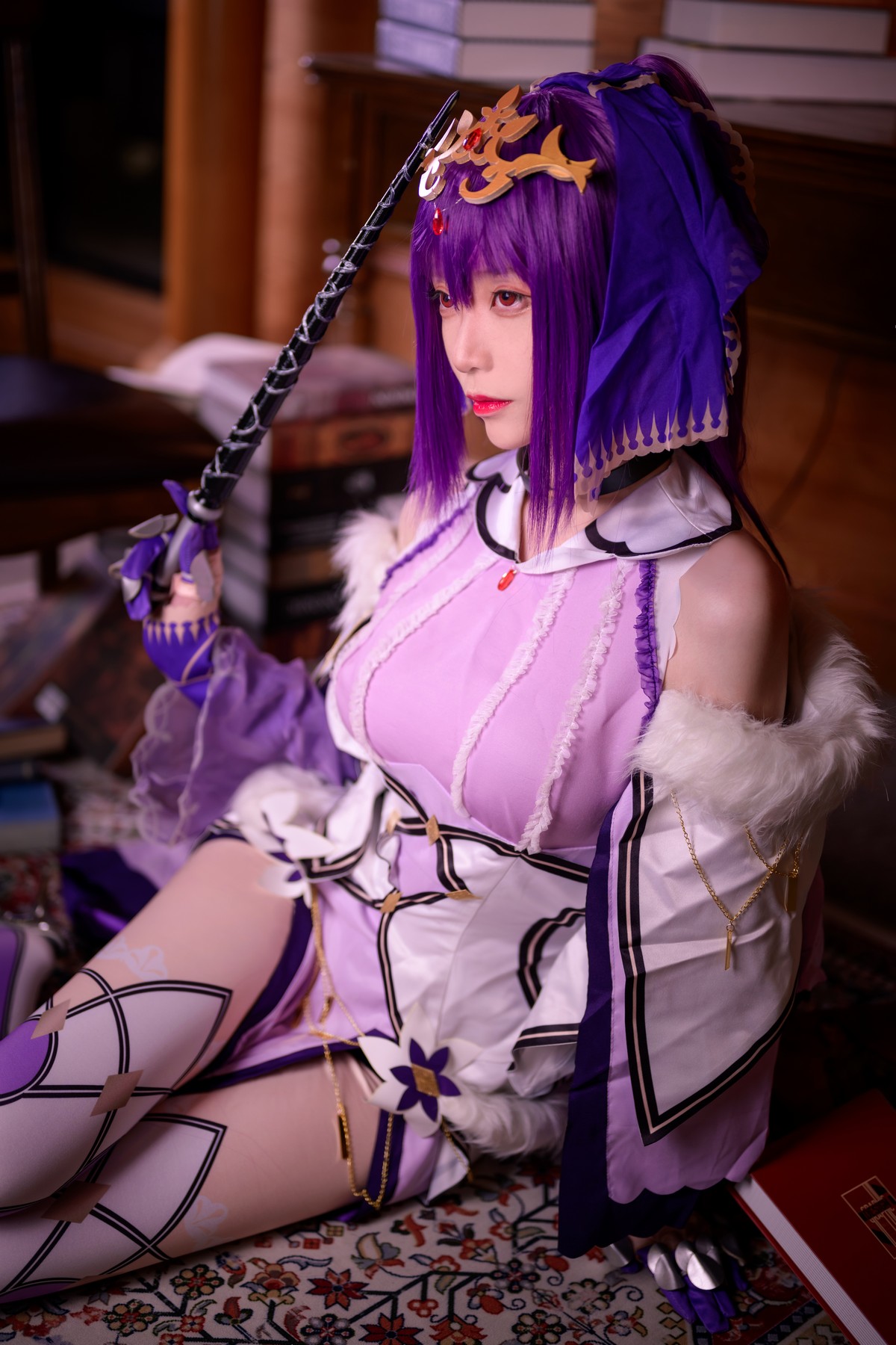xgyw.top_Coser小姐姐青青子日常合集(二)主题私房白色毛衣 性感JK制服6套服饰诱惑写真105P