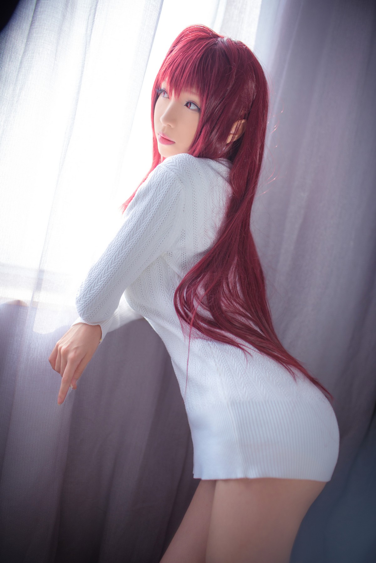 xgyw.top_Coser小姐姐青青子日常合集(二)主题私房白色毛衣 性感JK制服6套服饰诱惑写真105P