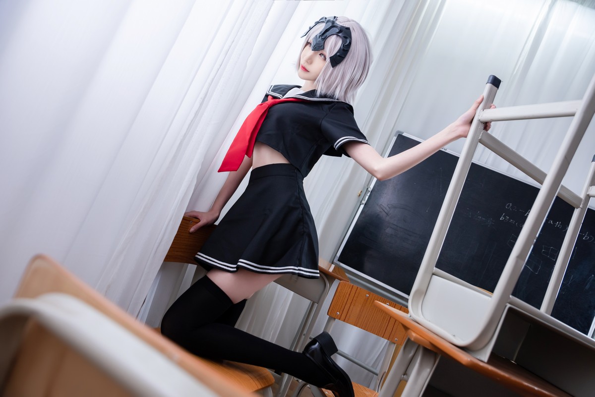 xgyw.top_Coser小姐姐青青子日常合集(二)主题私房白色毛衣 性感JK制服6套服饰诱惑写真105P