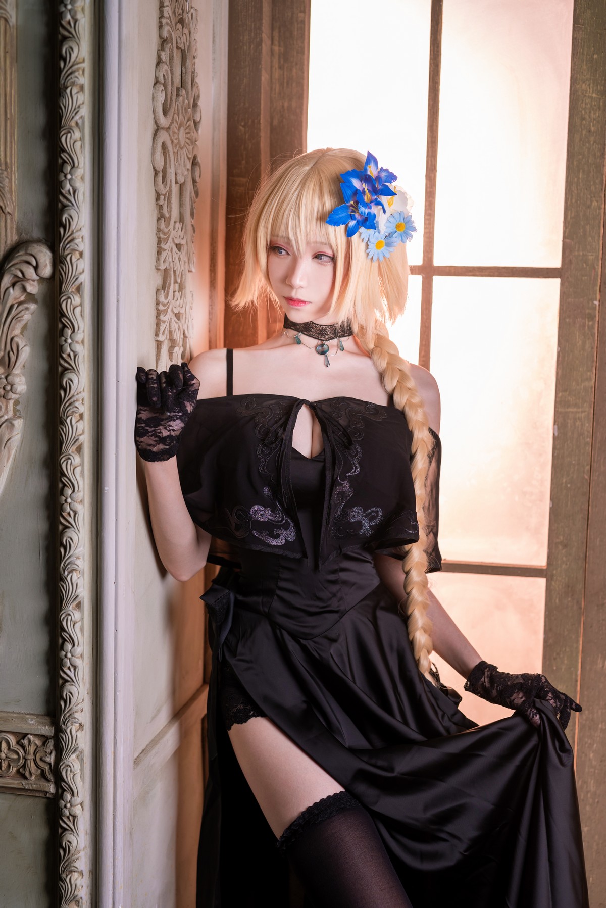 xgyw.top_Coser小姐姐青青子日常合集(二)主题私房白色毛衣 性感JK制服6套服饰诱惑写真105P