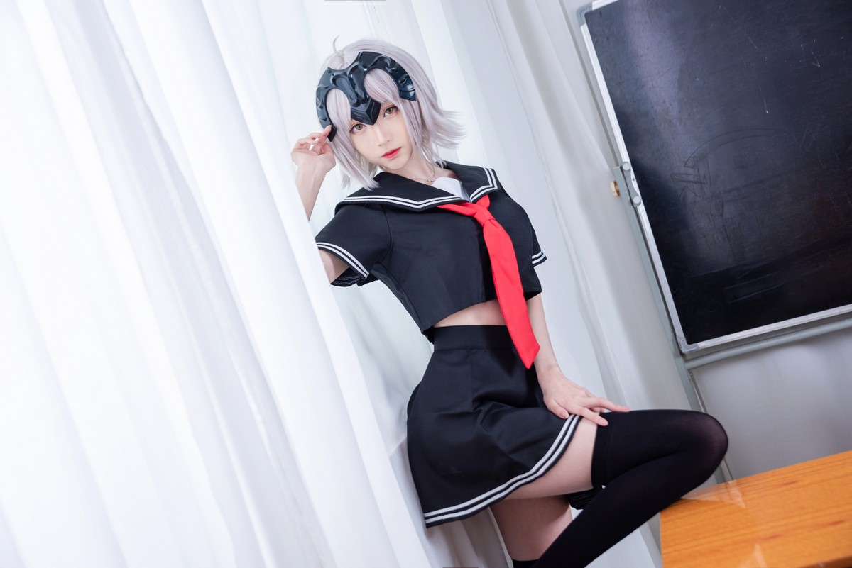 xgyw.top_Coser小姐姐青青子日常合集(二)主题私房白色毛衣 性感JK制服6套服饰诱惑写真105P