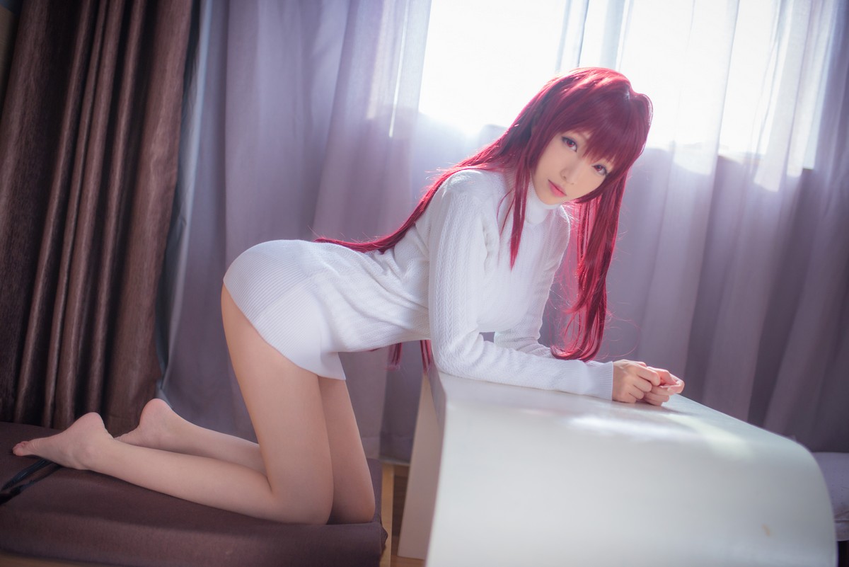 xgyw.top_Coser小姐姐青青子日常合集(二)主题私房白色毛衣 性感JK制服6套服饰诱惑写真105P