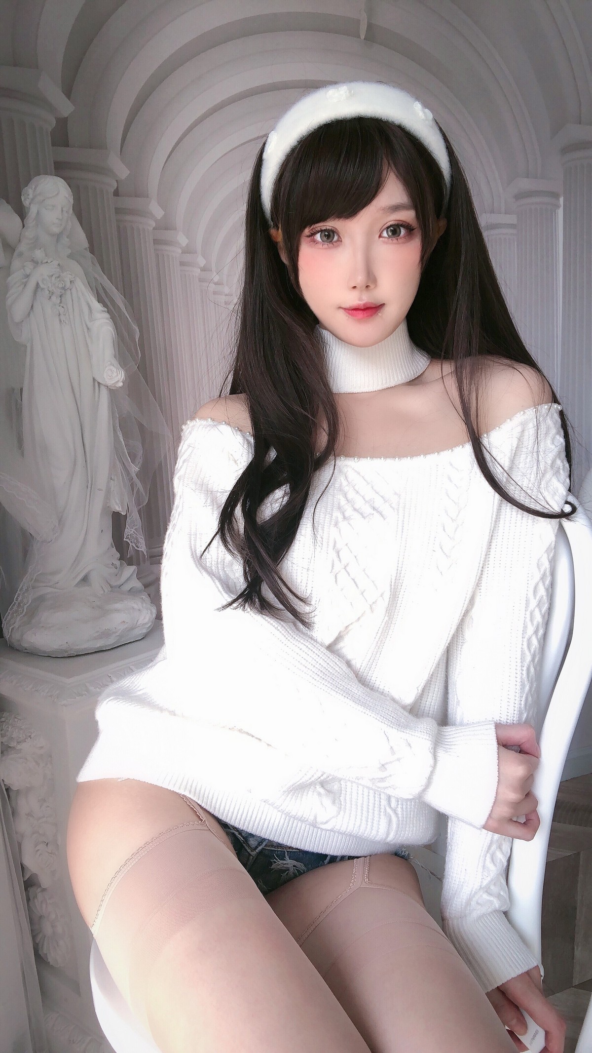 xgyw.top_动漫博主阿包也是兔娘纯欲女友主题私房性感牛仔短裤配肉丝吊袜秀翘臀诱惑写真34P