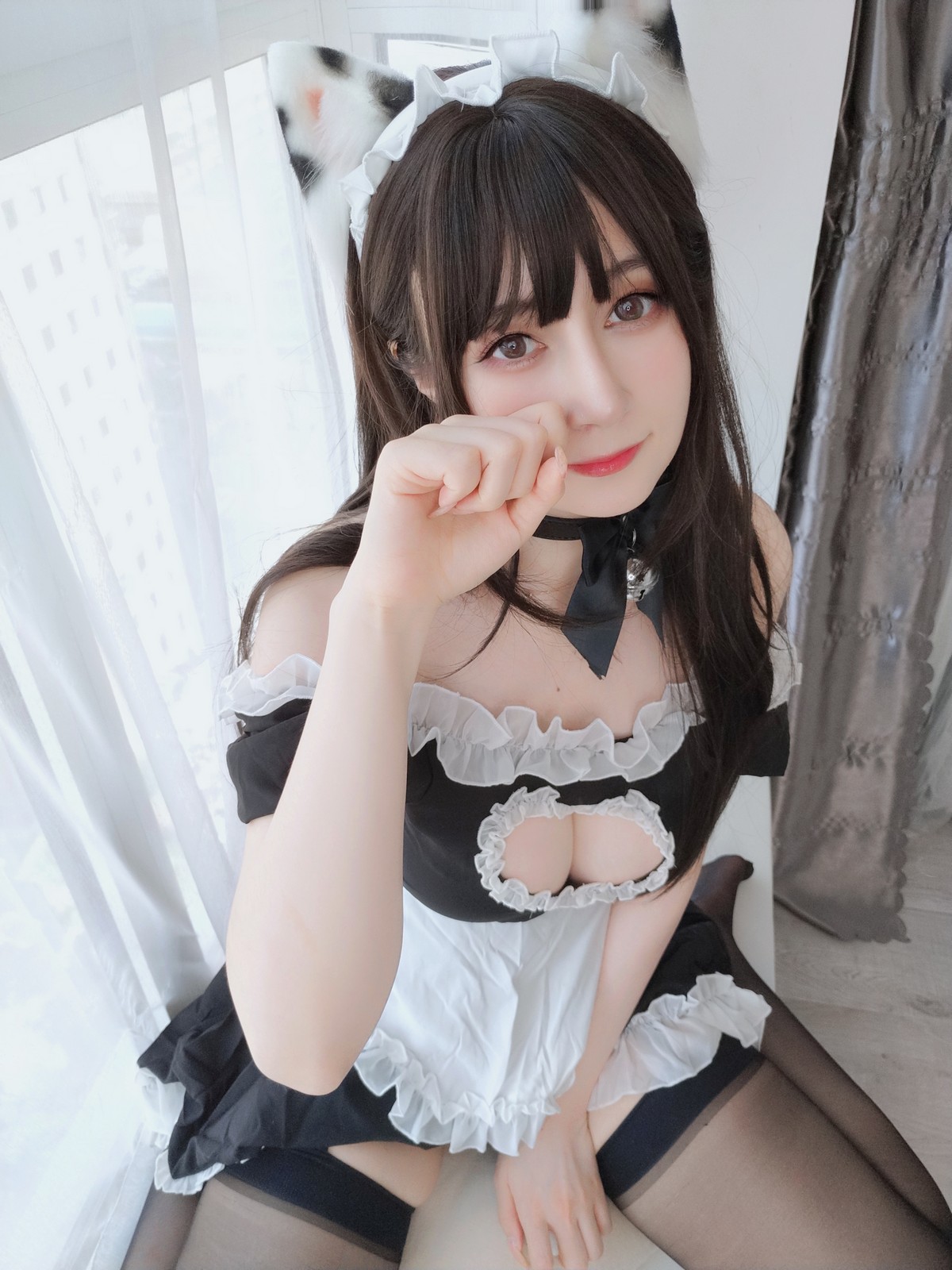 xgyw.top_Coser小姐姐白银81猫耳女仆主题私房半撩露情趣蕾丝内裤蕾丝吊袜极致诱惑写真51P