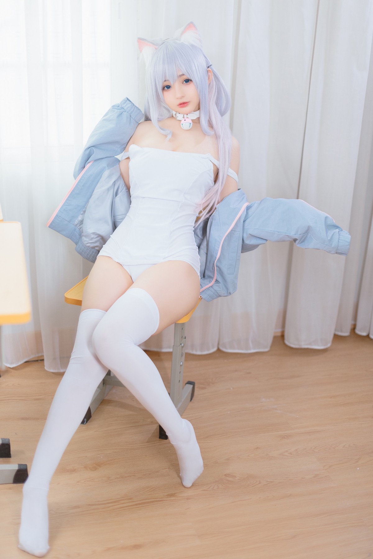 xgyw.top_网络美女桜井宁宁宁宁喵主题私房半脱运动外套露低胸吊带秀丰满身材诱惑写真49P