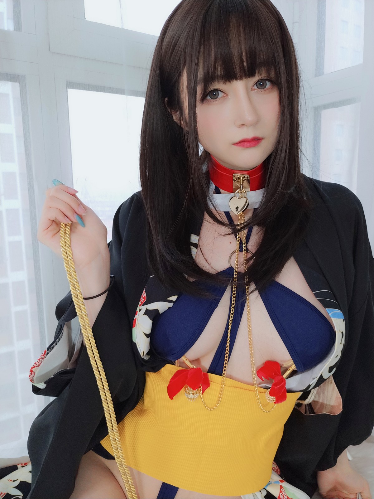 xgyw.top_Coser小姐姐白银和服下的秘密主题私房性感和服半撩露情趣内裤撩人诱惑写真64P