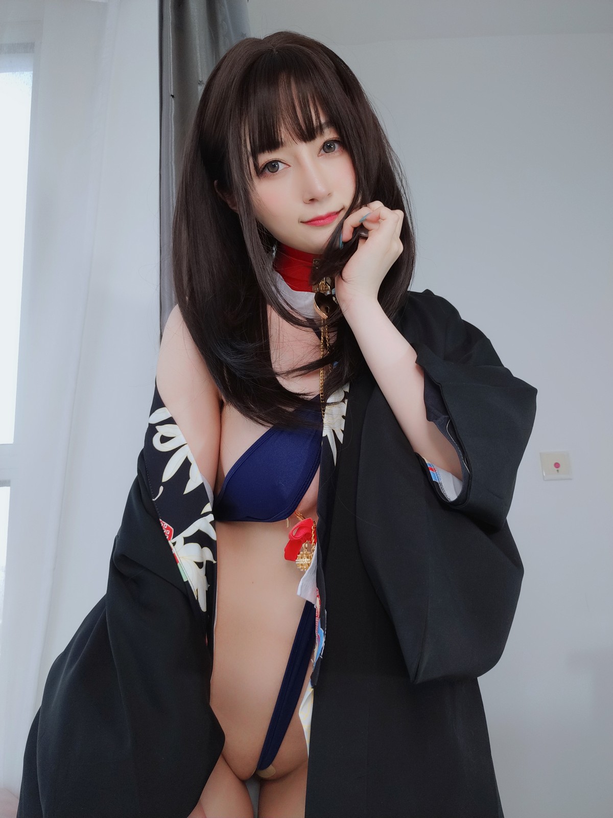 xgyw.top_Coser小姐姐白银和服下的秘密主题私房性感和服半撩露情趣内裤撩人诱惑写真64P
