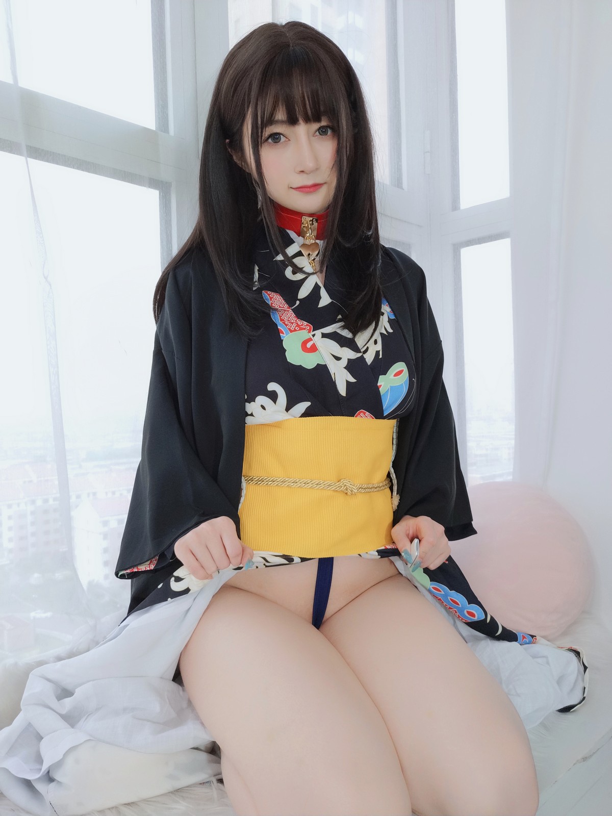 xgyw.top_Coser小姐姐白银和服下的秘密主题私房性感和服半撩露情趣内裤撩人诱惑写真64P