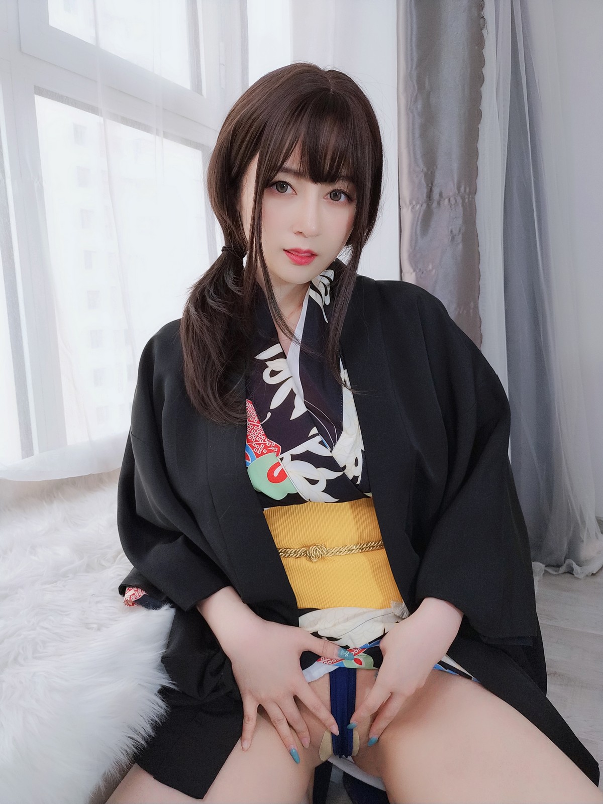 xgyw.top_Coser小姐姐白银和服下的秘密主题私房性感和服半撩露情趣内裤撩人诱惑写真64P