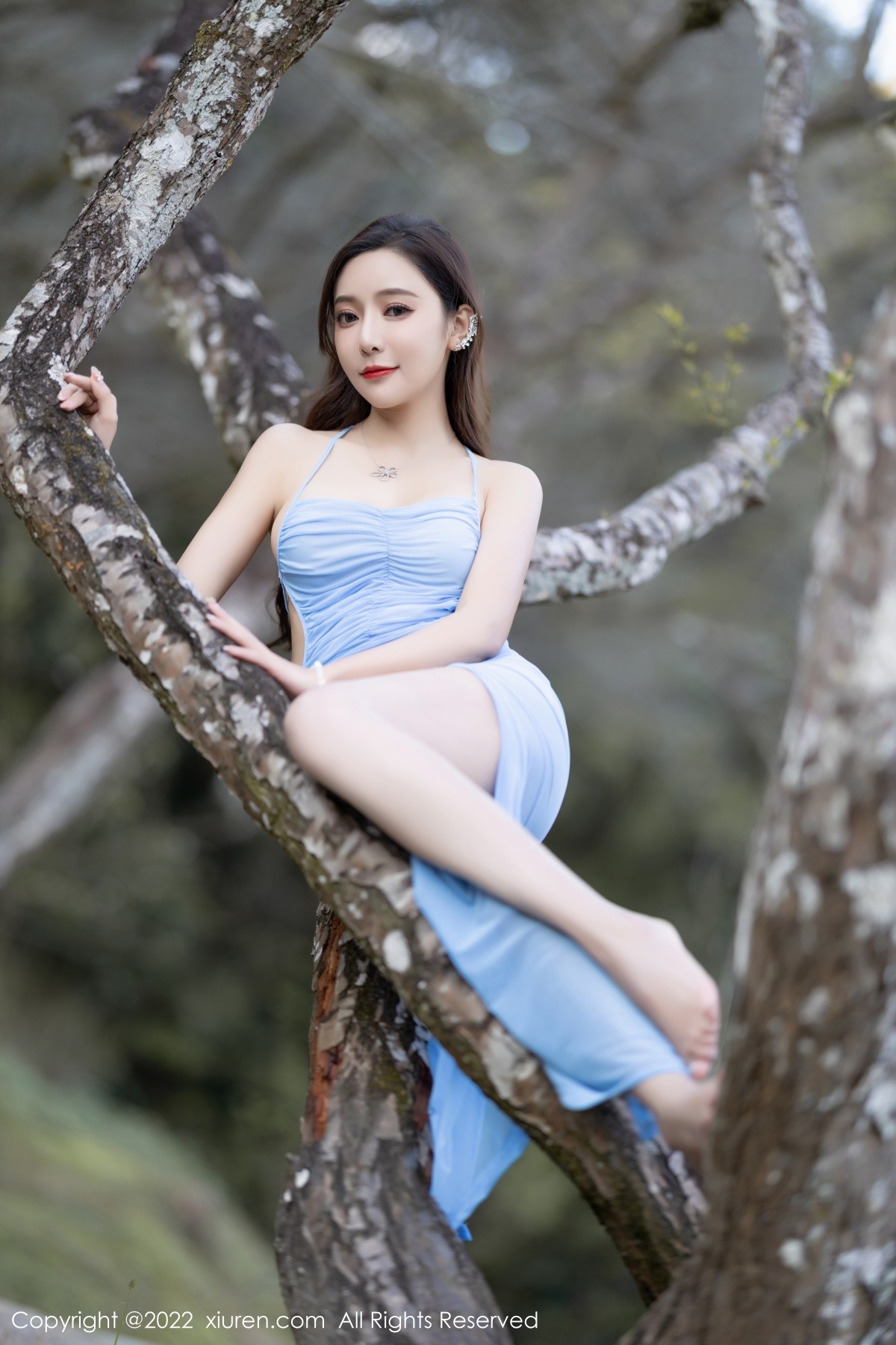 xgyw.top_XiuRen第4581期_女神王馨瑶yanni户外性感蓝色长裙 浴室轻透服饰完美诱惑写真81P