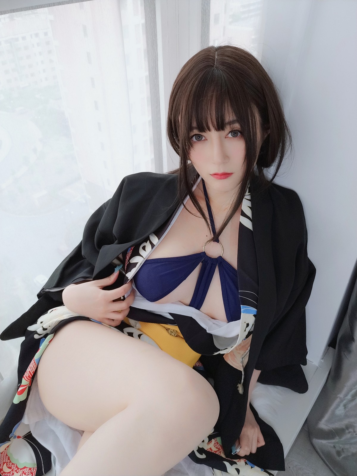 xgyw.top_Coser小姐姐白银和服下的秘密主题私房性感和服半撩露情趣内裤撩人诱惑写真64P