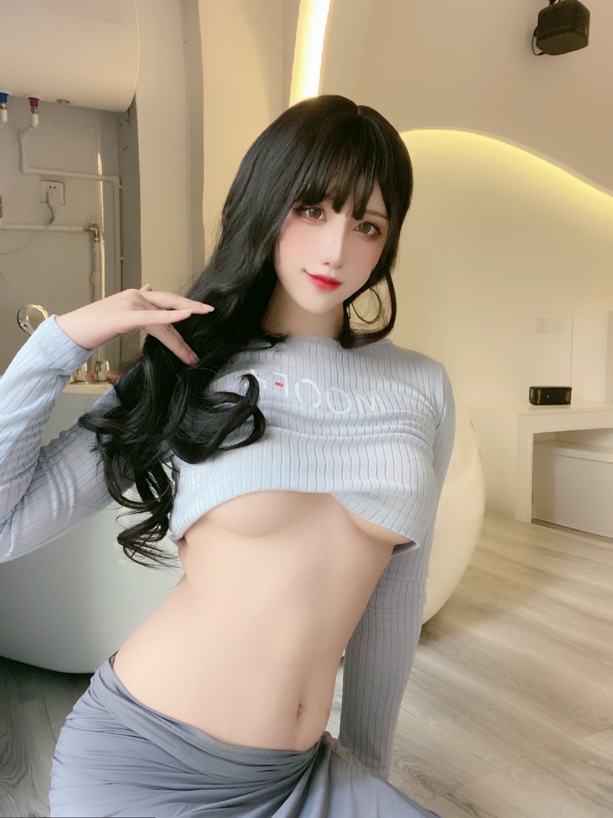 xgyw.top_动漫博主九曲Jean吉他妹妹主题私房性感针织毛衣半撩真空露豪乳半球诱惑写真40P