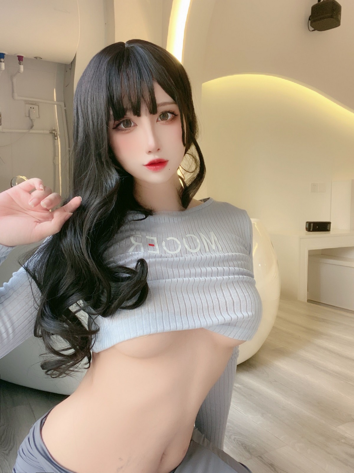 xgyw.top_动漫博主九曲Jean吉他妹妹主题私房性感针织毛衣半撩真空露豪乳半球诱惑写真40P