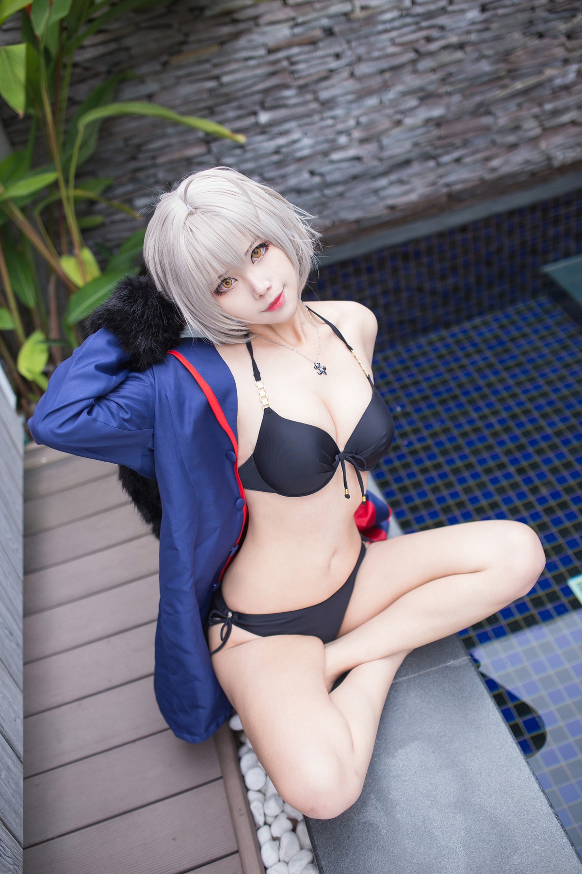 xgyw.top_Coser美女萱-KaYa黑贞黑呆毛下着主题私房性感黑色蕾丝内衣配蕾丝吊袜诱惑写真83P