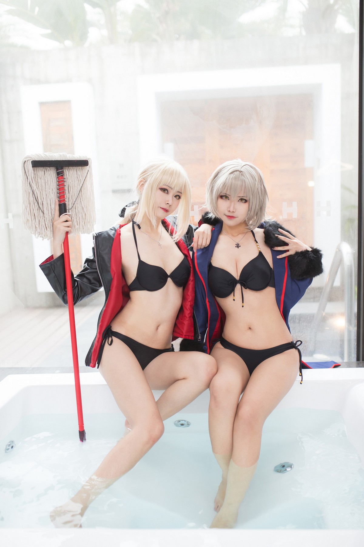 xgyw.top_Coser美女萱-KaYa黑贞黑呆毛下着主题私房性感黑色蕾丝内衣配蕾丝吊袜诱惑写真83P