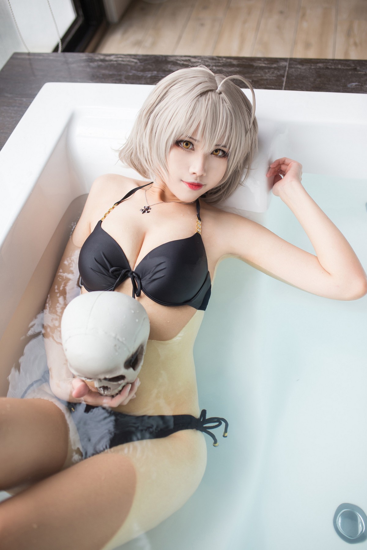 xgyw.top_Coser美女萱-KaYa黑贞黑呆毛下着主题私房性感黑色蕾丝内衣配蕾丝吊袜诱惑写真83P
