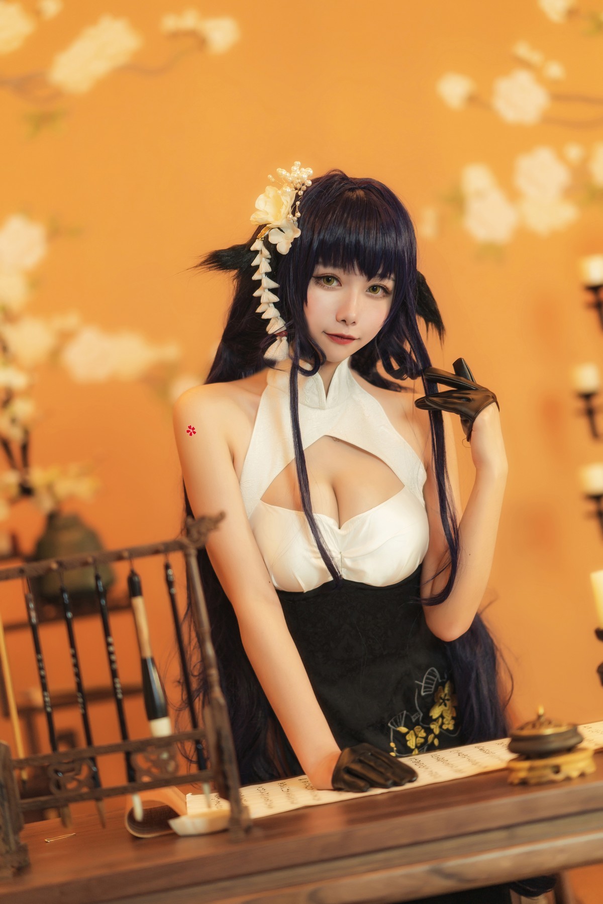 xgyw.top_微博妹子Momoko葵葵吾妻主题性感开胸服饰配蕾丝吊袜秀完美身材诱惑写真31P