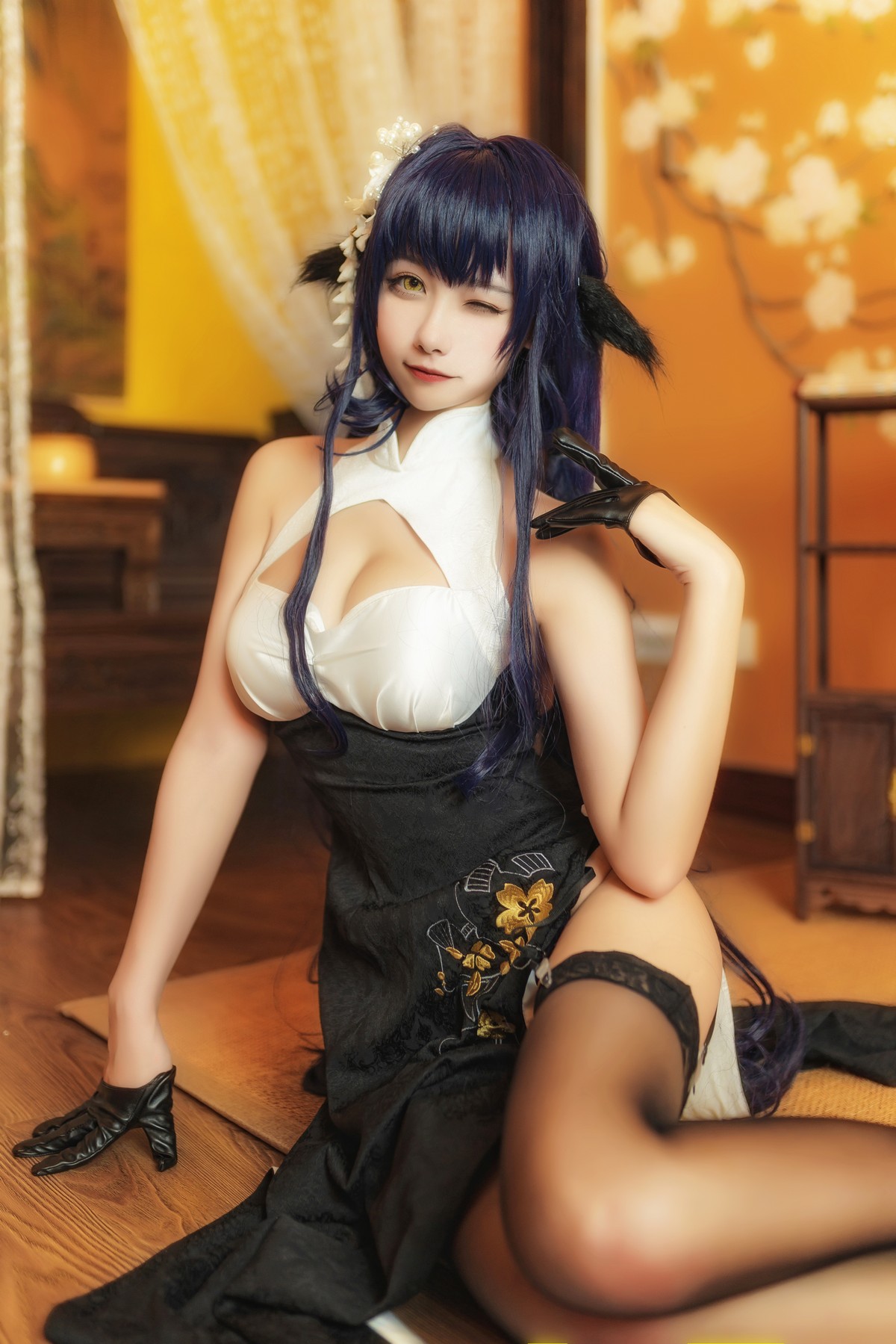 xgyw.top_微博妹子Momoko葵葵吾妻主题性感开胸服饰配蕾丝吊袜秀完美身材诱惑写真31P