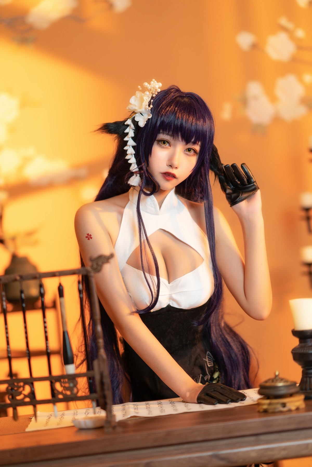 xgyw.top_微博妹子Momoko葵葵吾妻主题性感开胸服饰配蕾丝吊袜秀完美身材诱惑写真31P