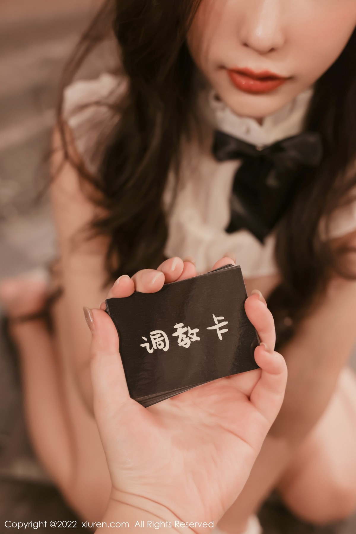 xgyw.top_XiuRen第4650期_模特尹甜甜私房性感黑色女仆装情趣捆绑秀完美身材诱惑写真57P