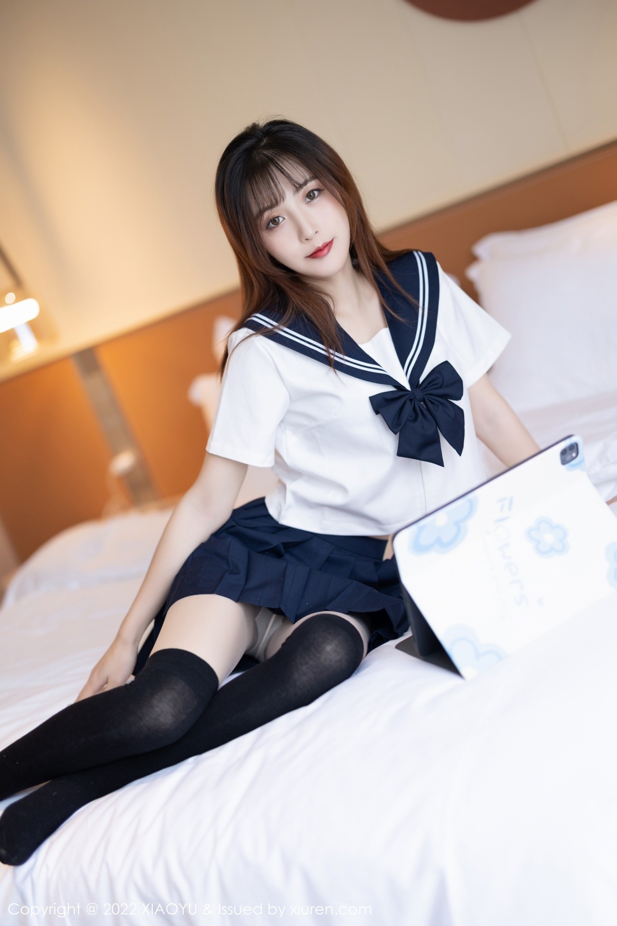xgyw.top_[XiaoYu画语界]Vol.726_模特林星阑性感JK制服配黑丝袜半脱露蕾丝内衣撩人诱惑写真82P