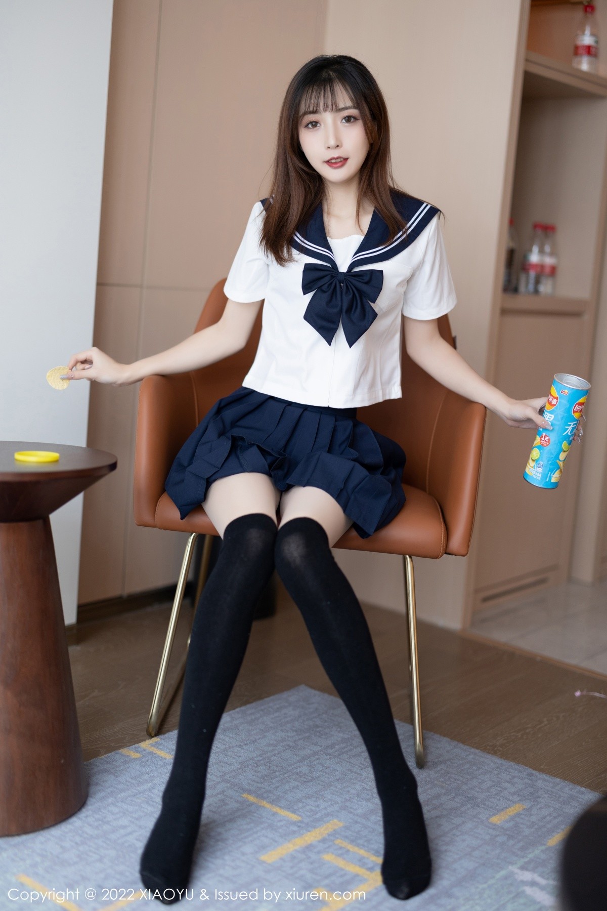 xgyw.top_[XiaoYu画语界]Vol.726_模特林星阑性感JK制服配黑丝袜半脱露蕾丝内衣撩人诱惑写真82P