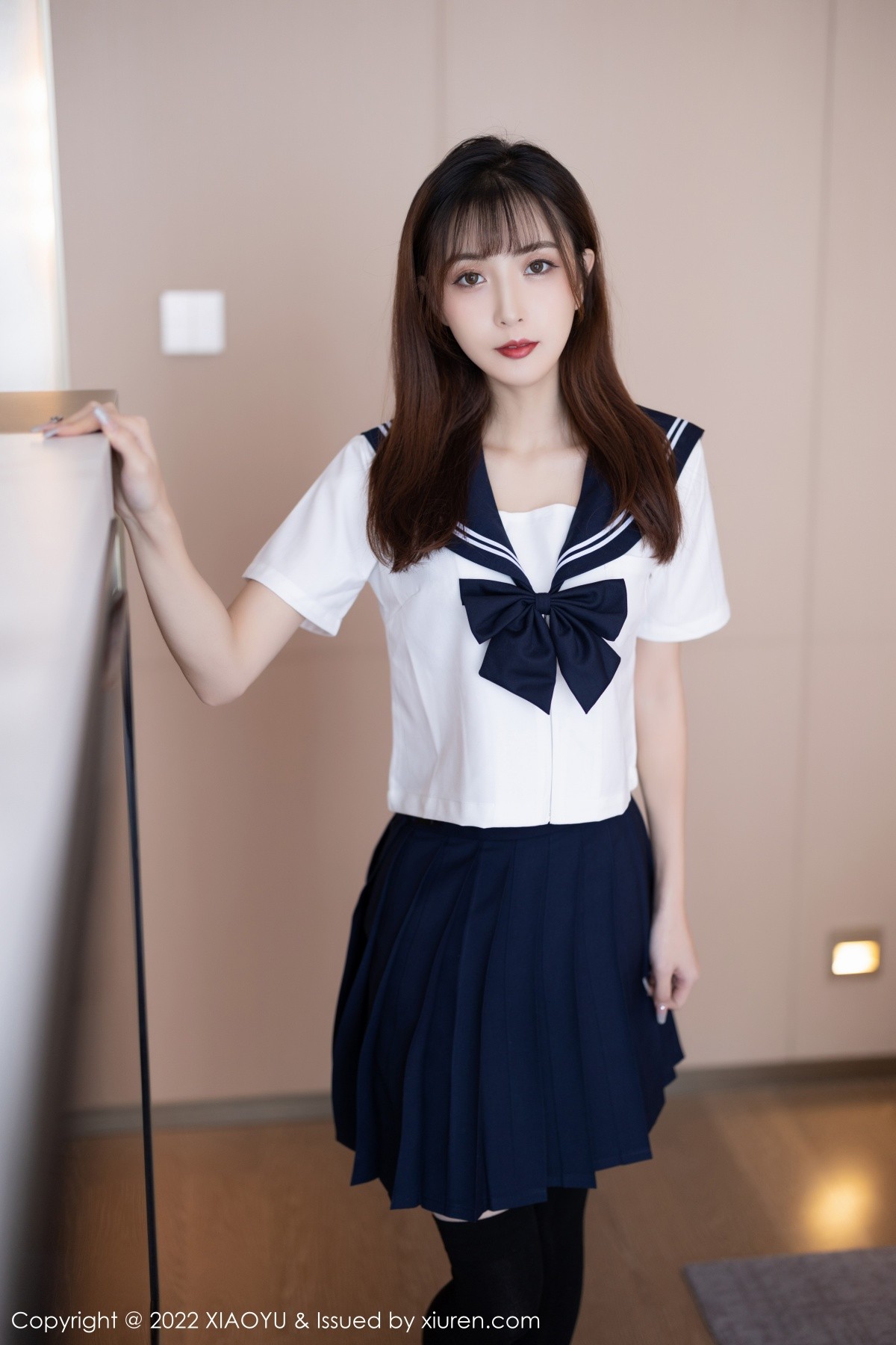 xgyw.top_[XiaoYu画语界]Vol.726_模特林星阑性感JK制服配黑丝袜半脱露蕾丝内衣撩人诱惑写真82P