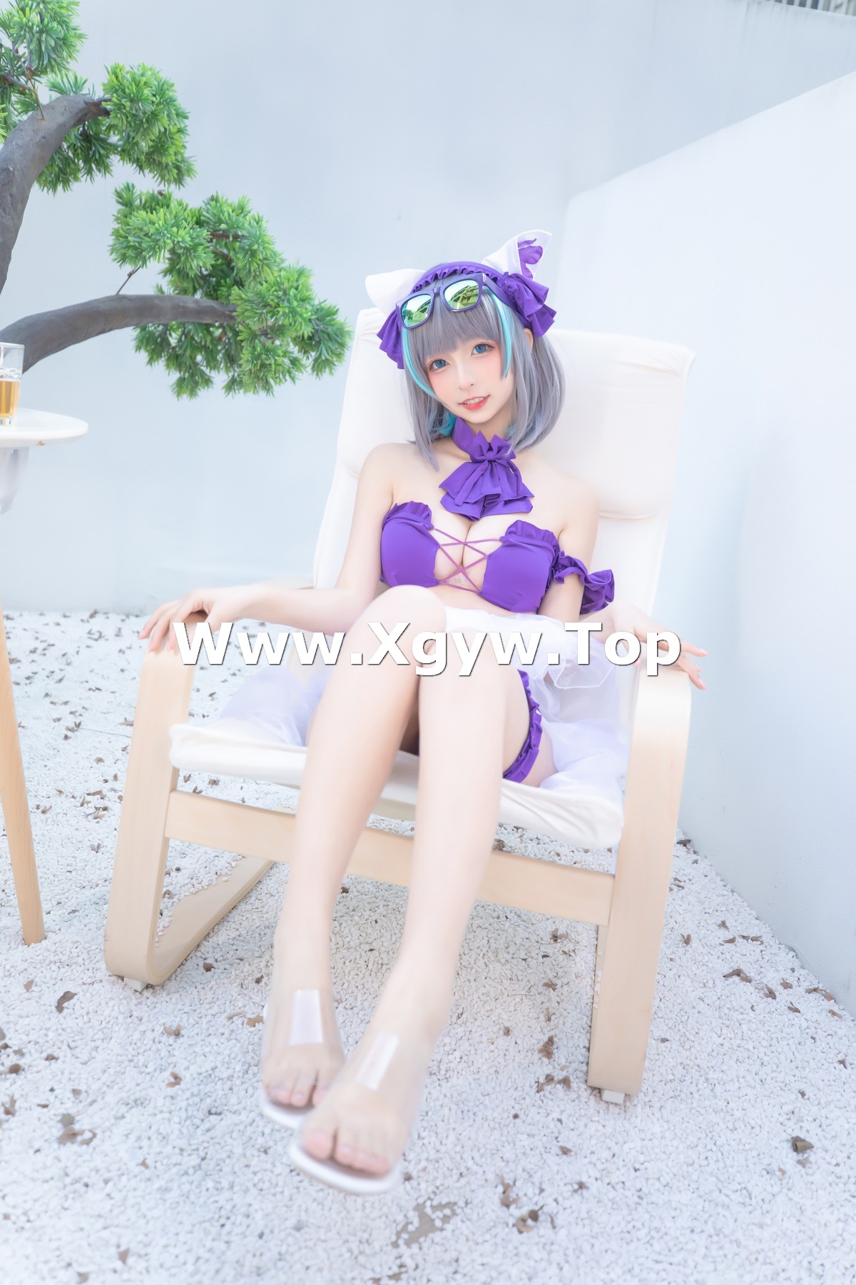 xgyw.top_萝莉美女神楽坂真冬柴郡Cos纯色庭院主题私房浴室性感比基尼秀完美身材诱惑写真150P