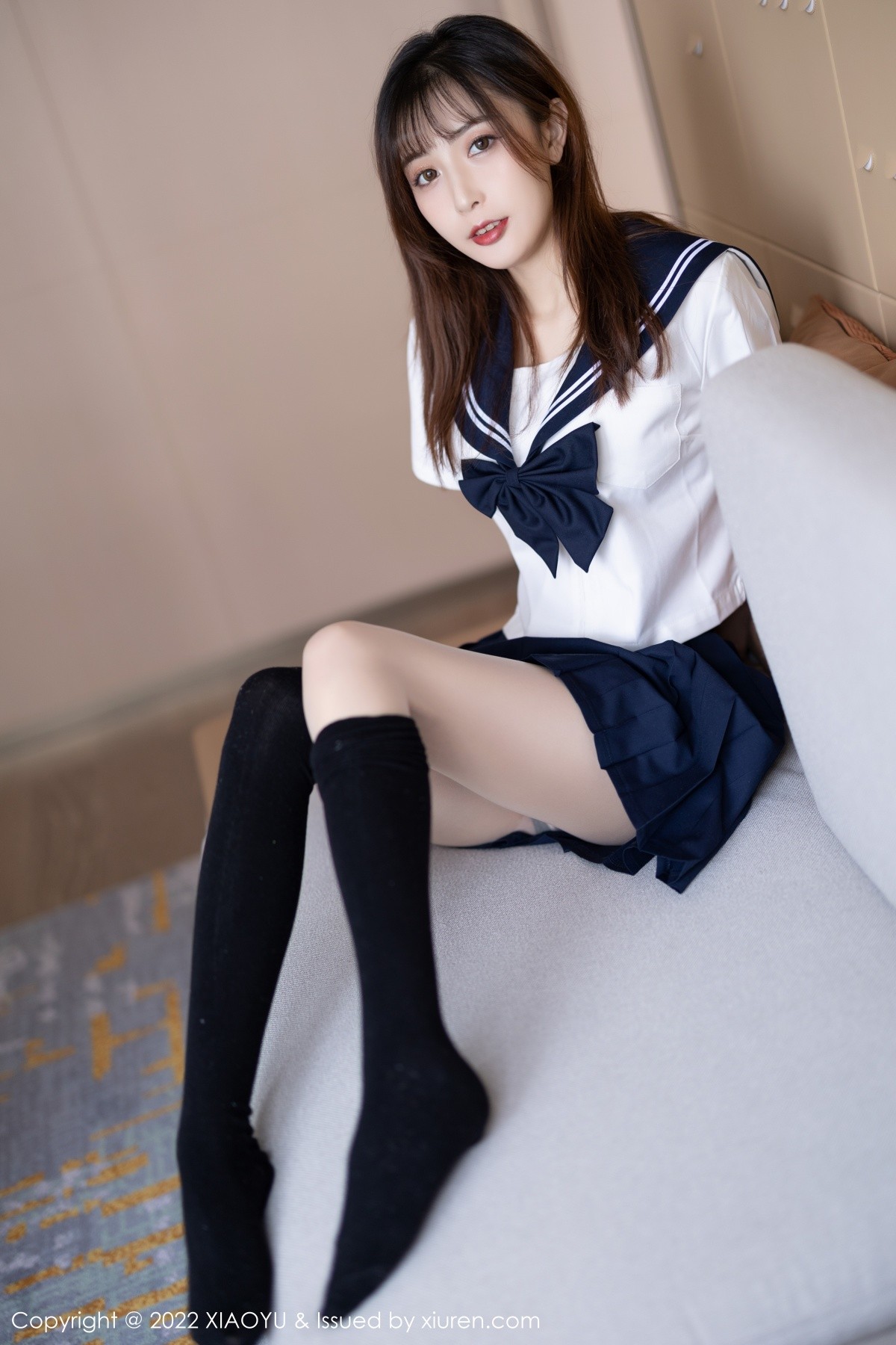xgyw.top_[XiaoYu画语界]Vol.726_模特林星阑性感JK制服配黑丝袜半脱露蕾丝内衣撩人诱惑写真82P