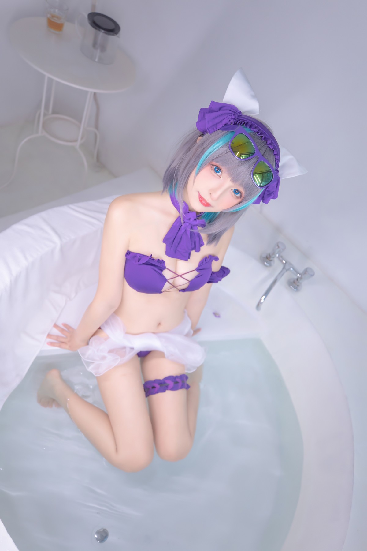 xgyw.top_萝莉美女神楽坂真冬柴郡Cos纯色庭院主题私房浴室性感比基尼秀完美身材诱惑写真150P