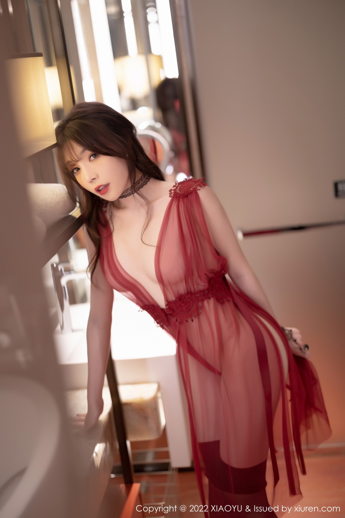 xgyw.top_[XiaoYu画语界]Vol.728_女神芝芝Booty惠州旅拍轻透红连衣裙配黑丝裤袜秀翘臀诱惑写真71P