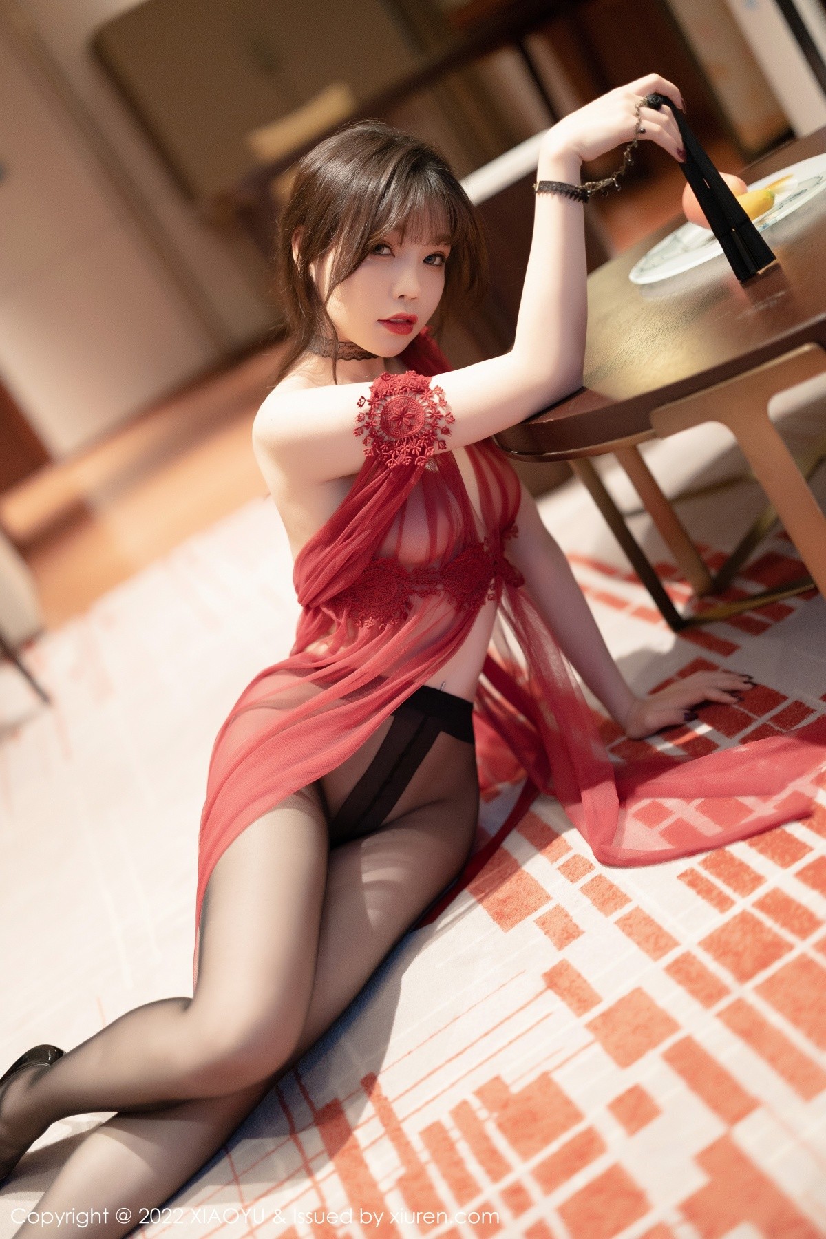 xgyw.top_[XiaoYu画语界]Vol.728_女神芝芝Booty惠州旅拍轻透红连衣裙配黑丝裤袜秀翘臀诱惑写真71P