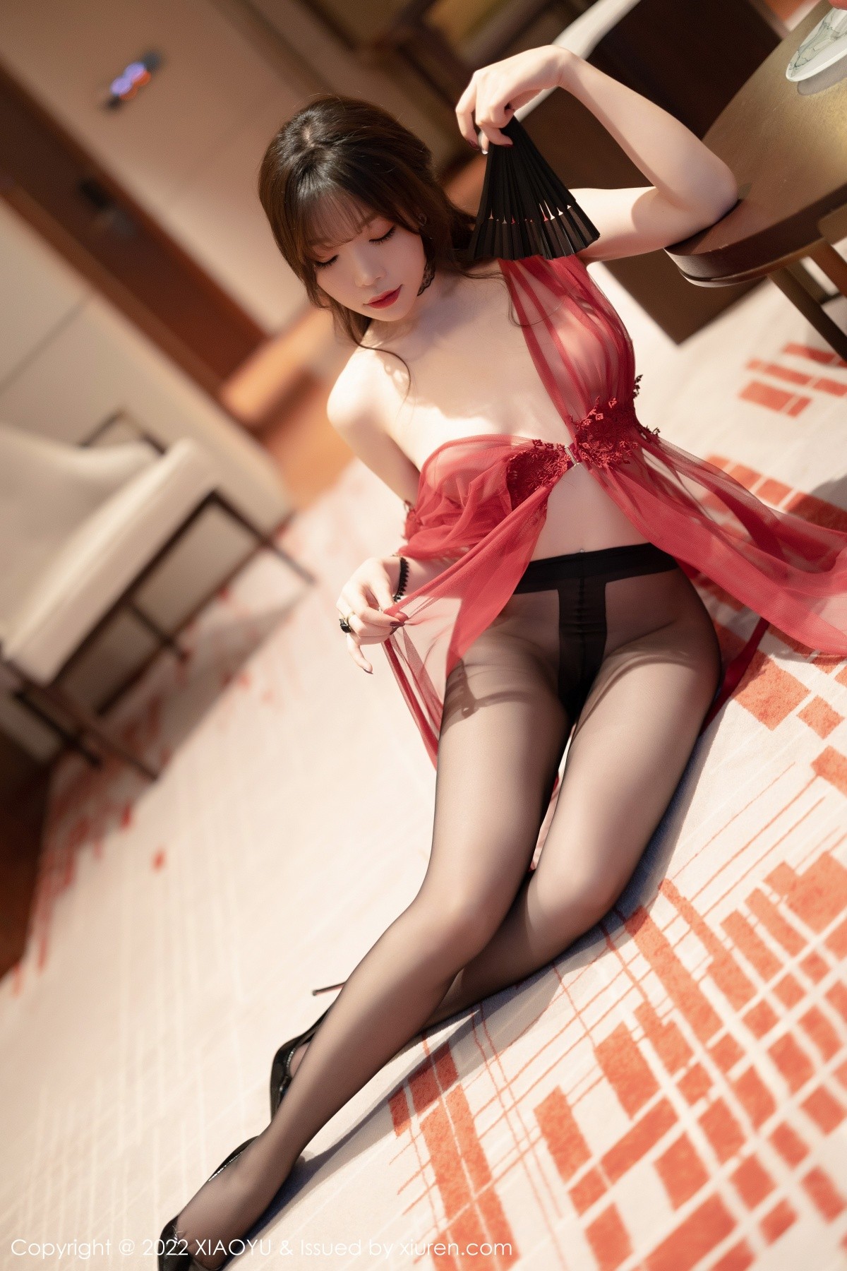 xgyw.top_[XiaoYu画语界]Vol.728_女神芝芝Booty惠州旅拍轻透红连衣裙配黑丝裤袜秀翘臀诱惑写真71P